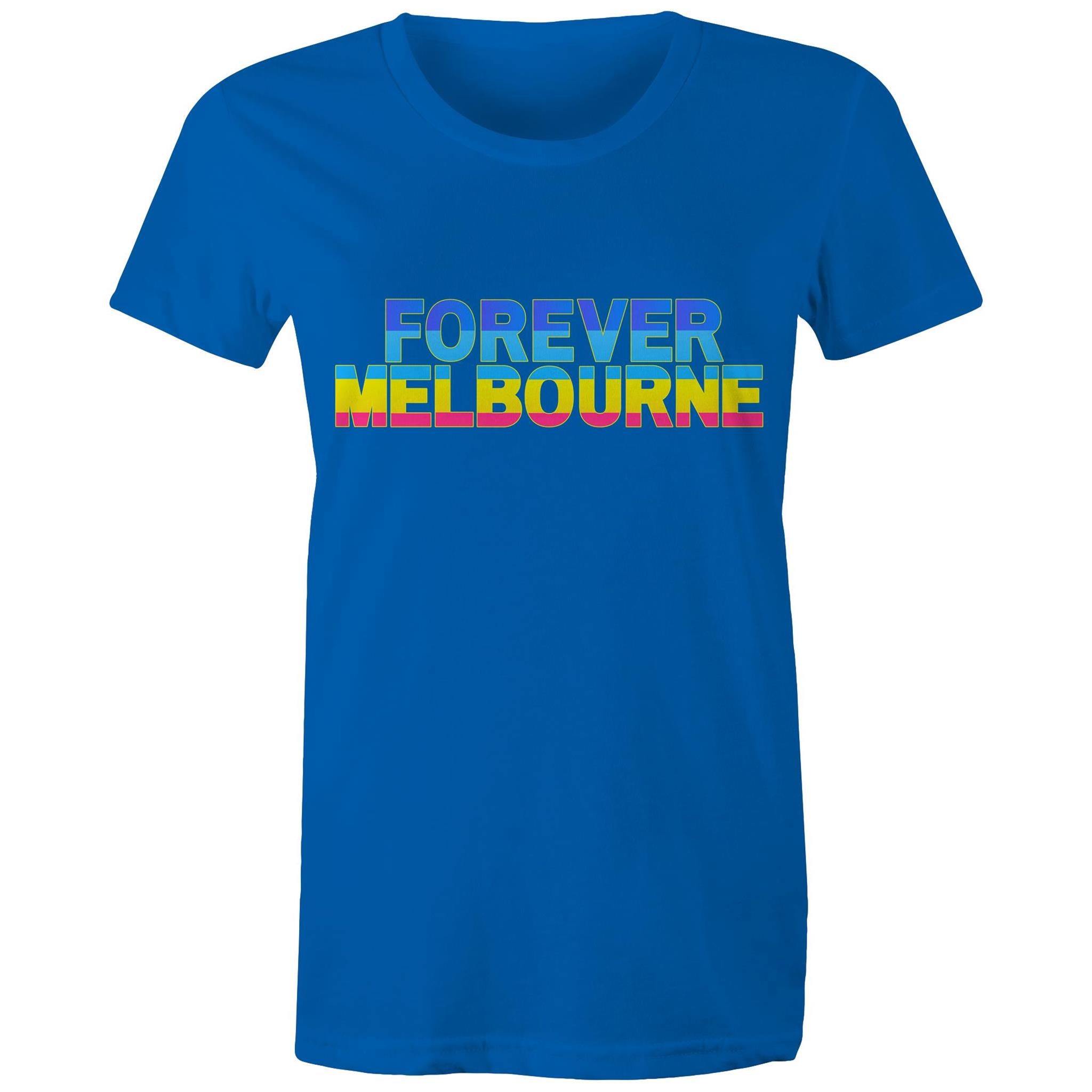 Forever Melbourne - Women's Colourful Rainbow T-shirt