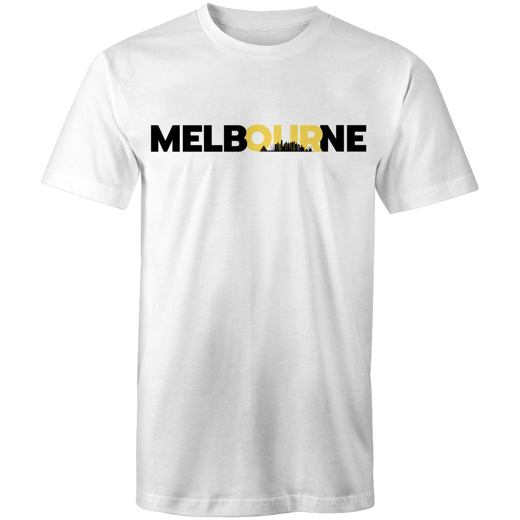 Melbourne City Skyline Men's T-Shirt Plus Sizes