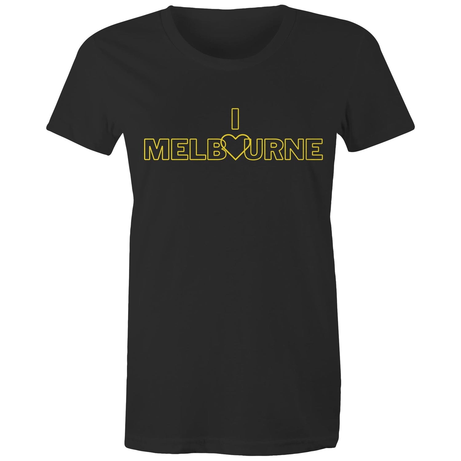 I Love 🤍 Melbourne - Women's Ladies Slogan T-shirt