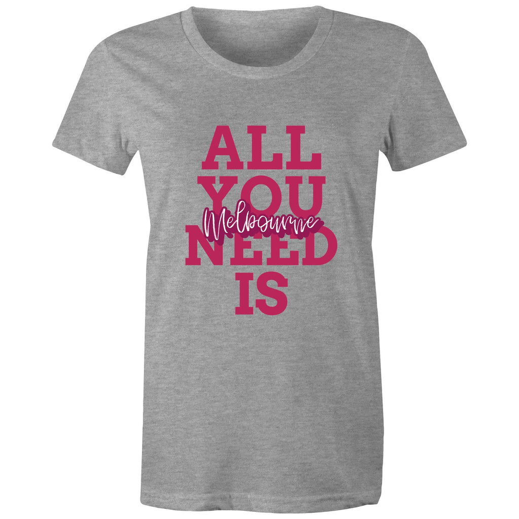 "All You Need Is Melbourne" - Women's Love T-Shirt