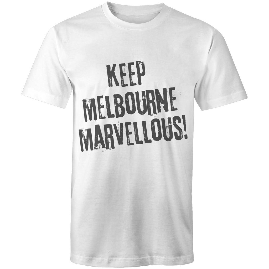 Men's T-shirt "Keep Melbourne Marvellous!" - Hipster Motivation Tee Plus Sizes