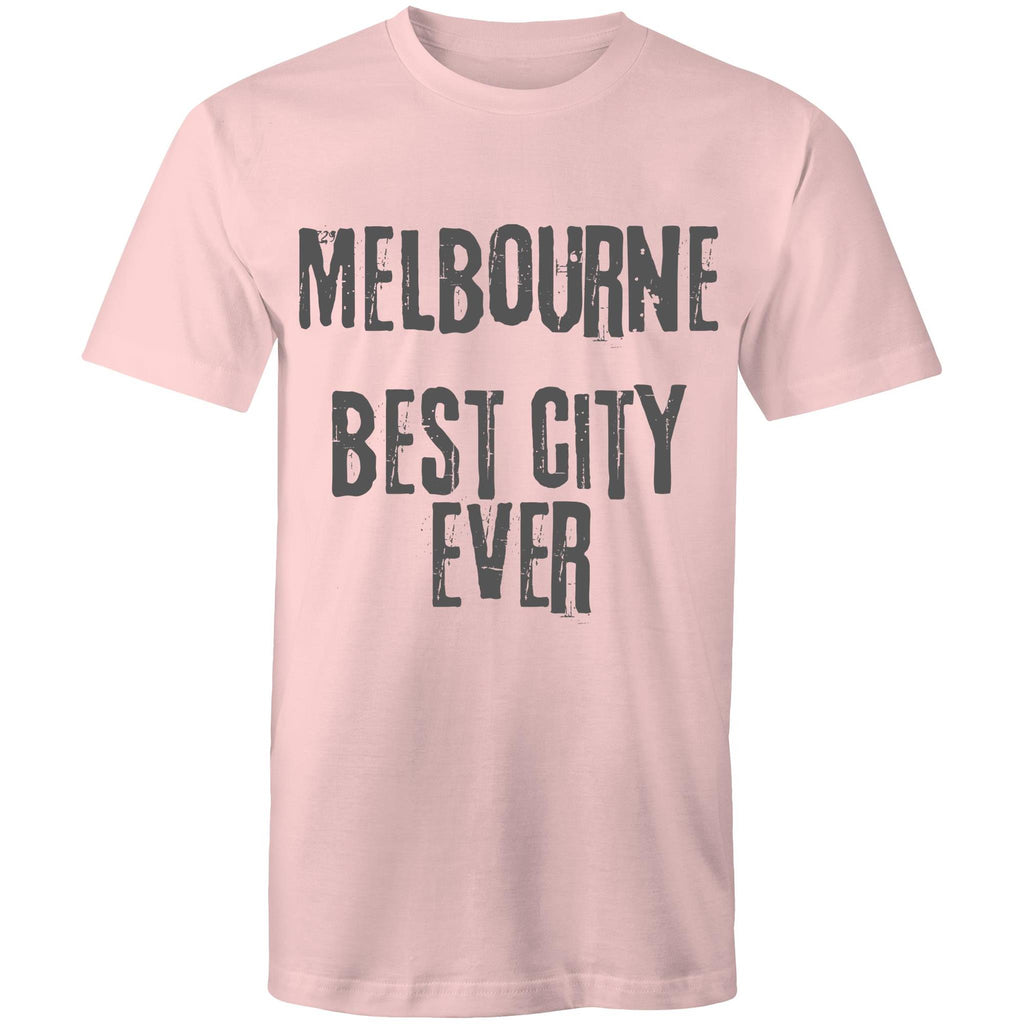 Men's T-shirt "Melbourne Best City Ever" Slogan Grunge Tee