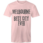 Men's T-shirt "Melbourne Best City Ever" Slogan Grunge Tee