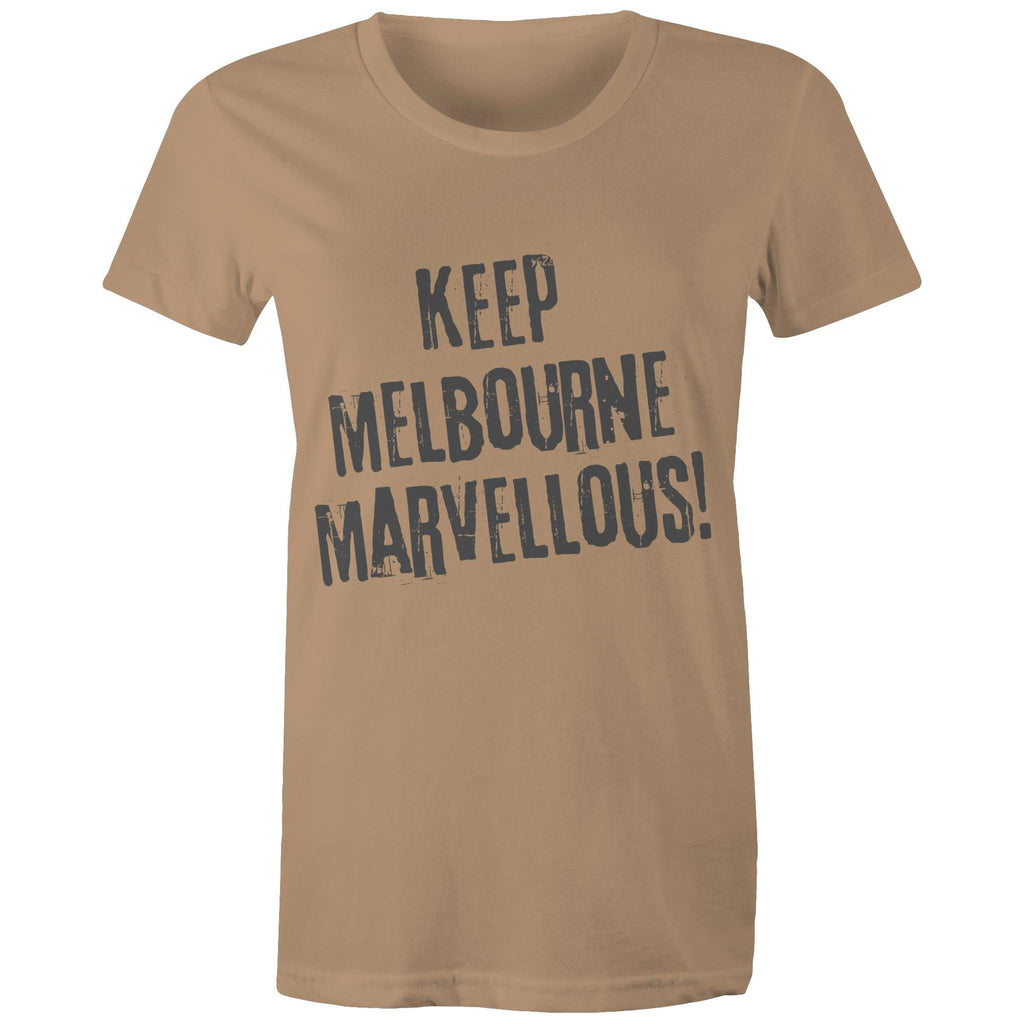 Keep Melbourne Marvellous! Women's Grunge T-Shirt