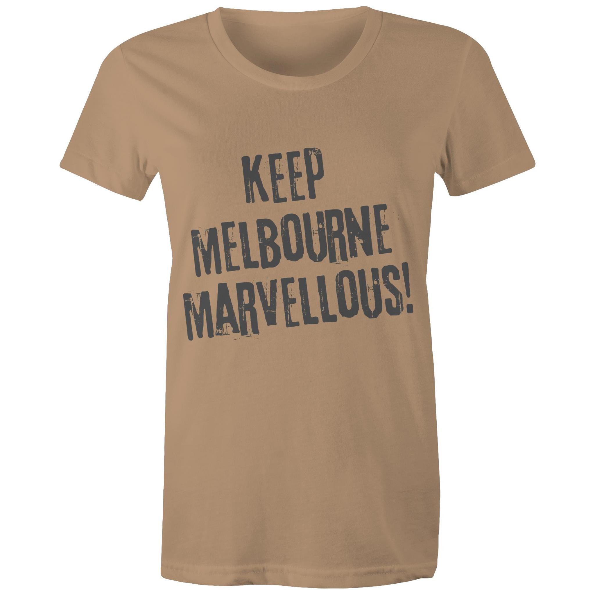 Keep Melbourne Marvellous! Women's Grunge T-Shirt