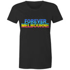 Forever Melbourne - Women's Colourful Rainbow T-shirt