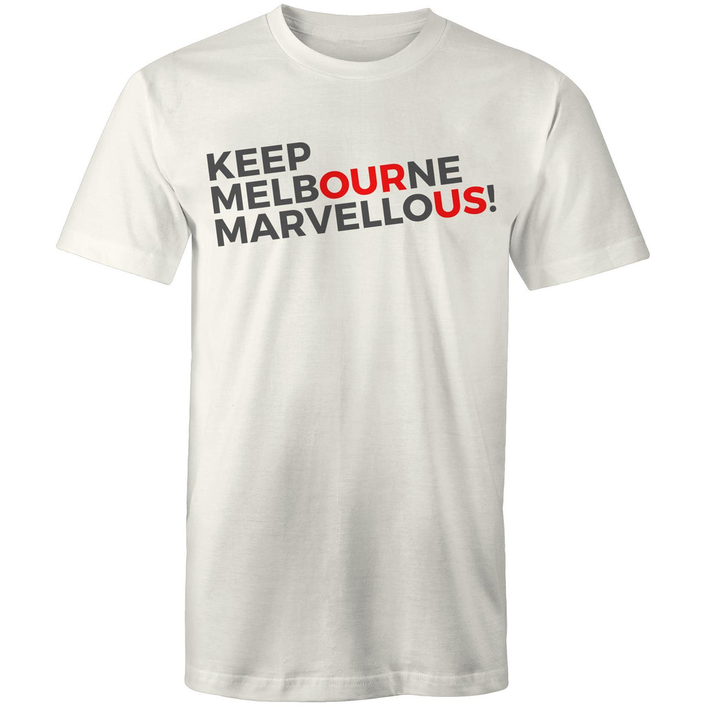 Men's T-shirt "Keep Melbourne Marvellous!" - Slogan Plus Sizes