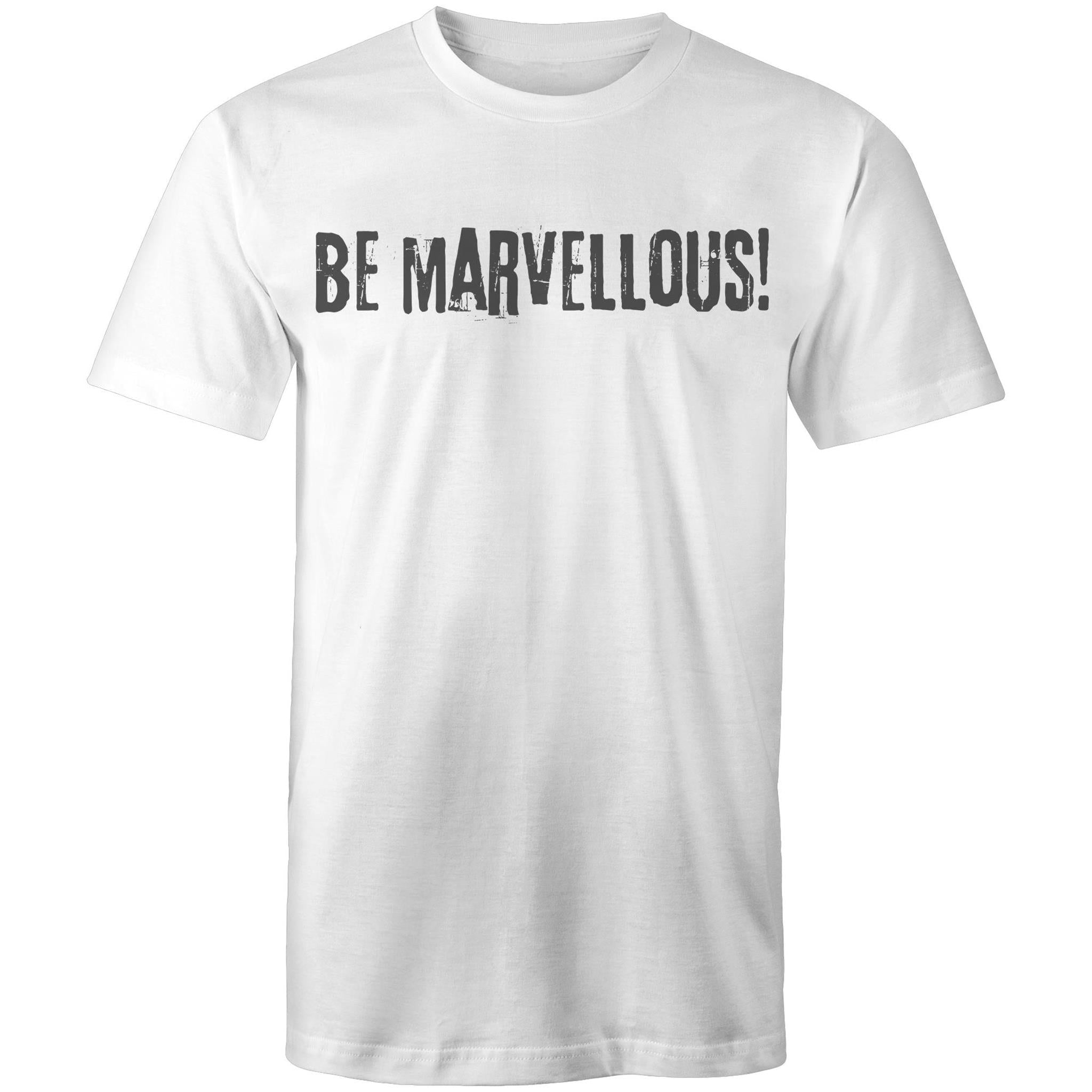 Be Marvellous! - Grunge Grafitti Lettering T-shirt Motivation Plus Sizes