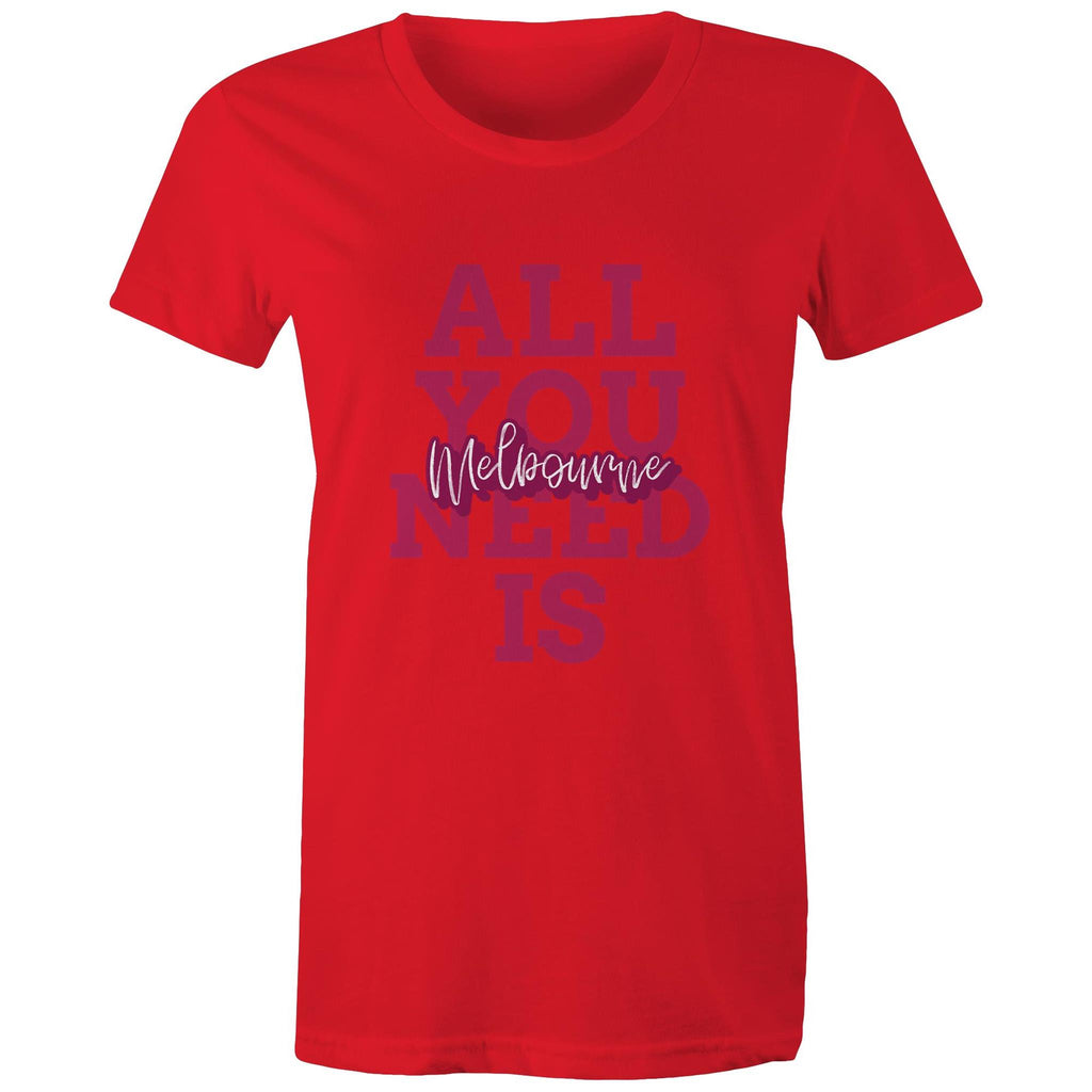 "All You Need Is Melbourne" - Women's Love T-Shirt