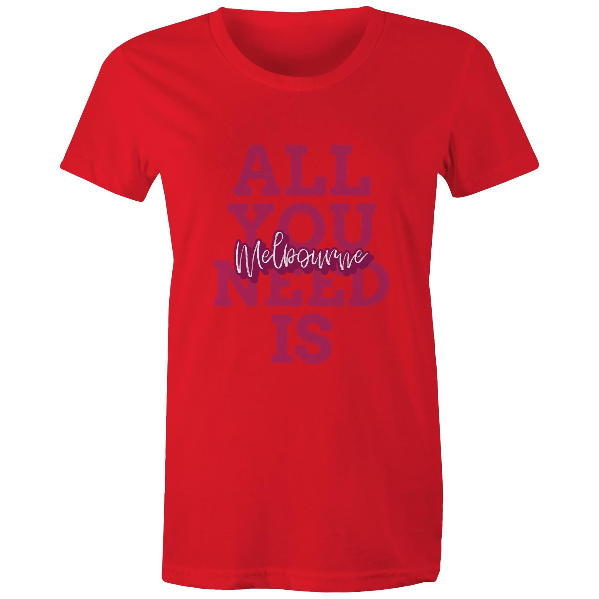 "All You Need Is Melbourne" - Women's Love T-Shirt