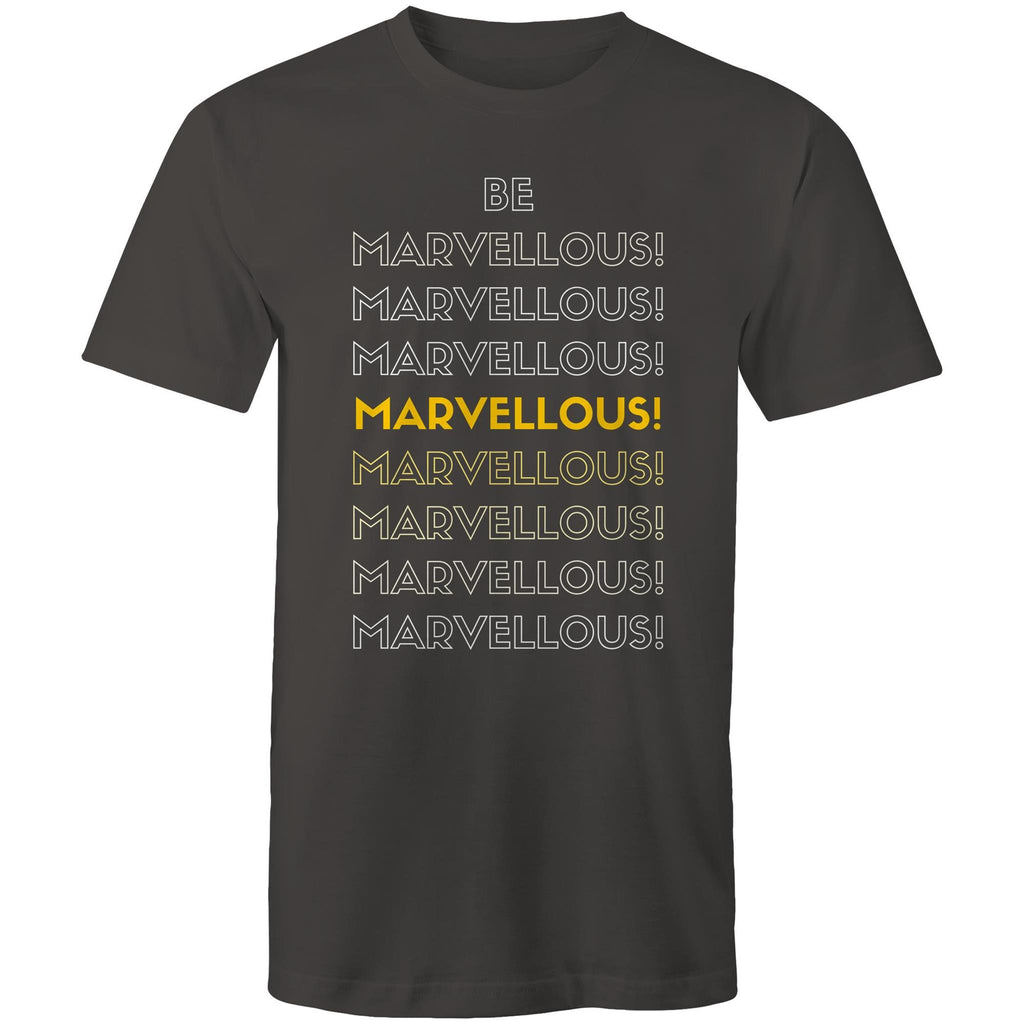 Positive "Be Marvellous!" Men's Motivation T-shirt Plus Sizes
