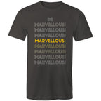 Positive "Be Marvellous!" Men's Motivation T-shirt Plus Sizes