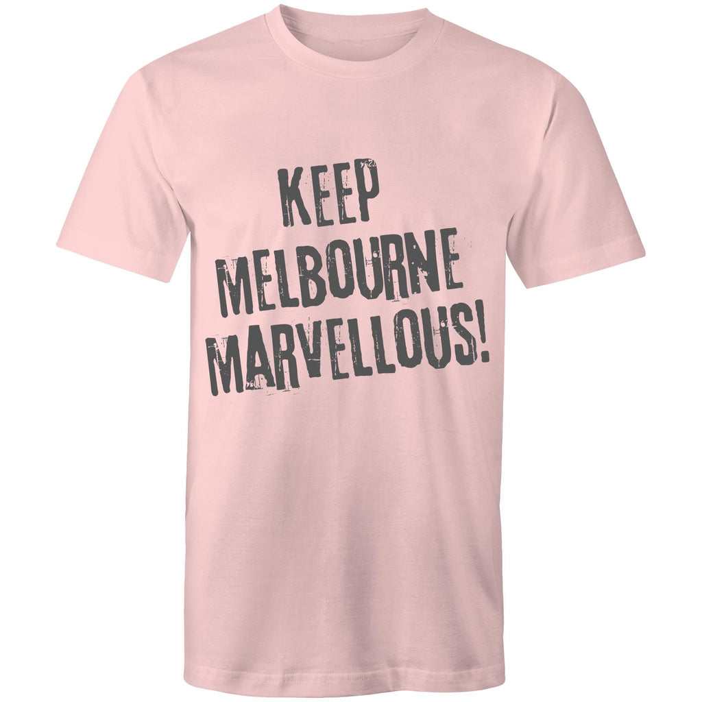 Men's T-shirt "Keep Melbourne Marvellous!" - Hipster Motivation Tee Plus Sizes