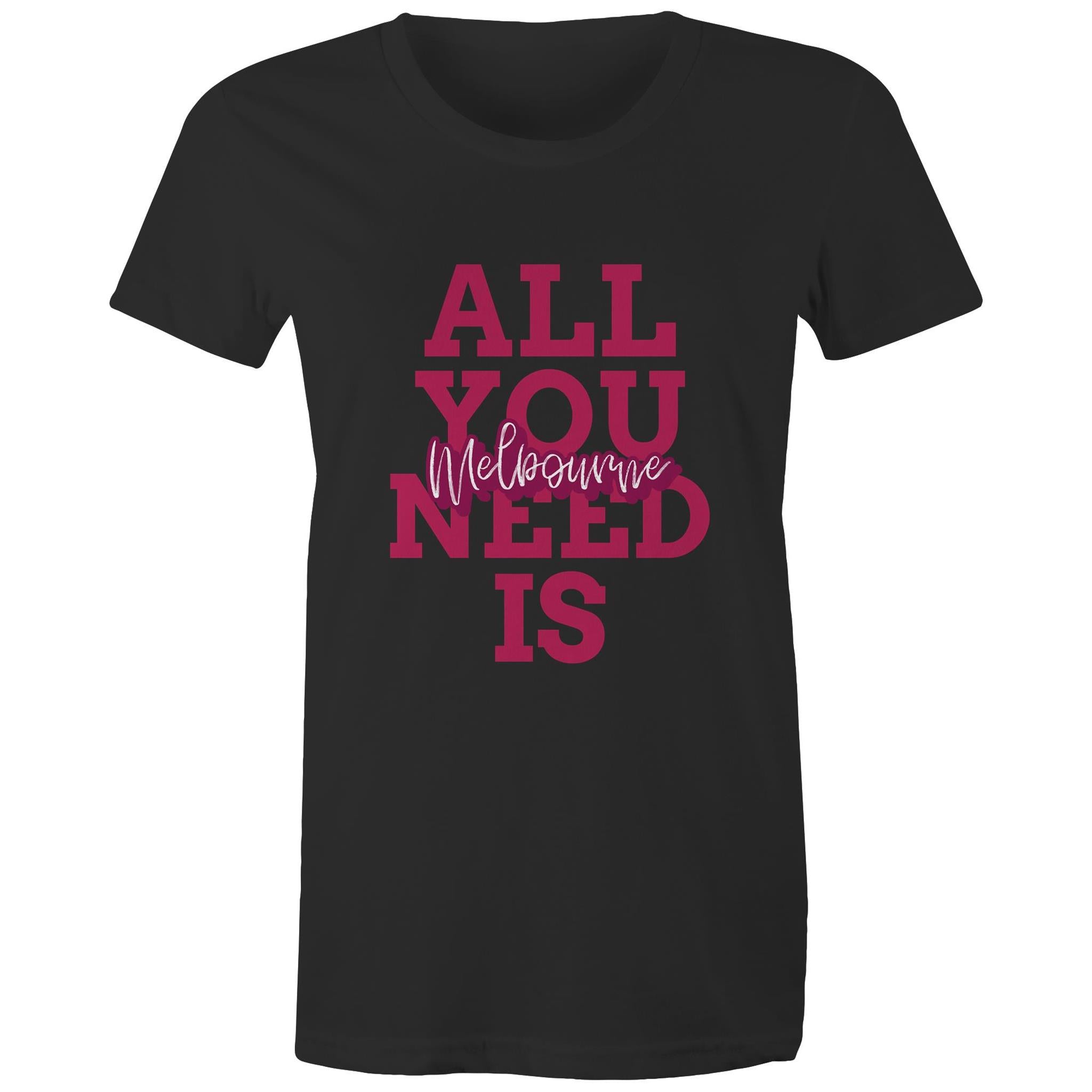 "All You Need Is Melbourne" - Women's Love T-Shirt