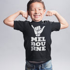 Kids T-shirt "Melbourne Shaka" Rock On Funny Hand Sign