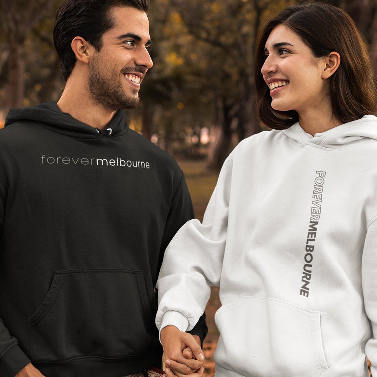 "Forever Melbourne" - Slogan Kangaroo-Pockets Hoodie Unisex