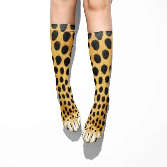 Fun Animal-Print Socks High-Ankle Cute Funny Jungle Animal Patterns