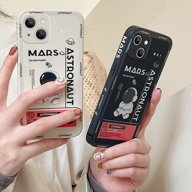 iPhone Case Astronaut Mars Phone Cover Space Jacket