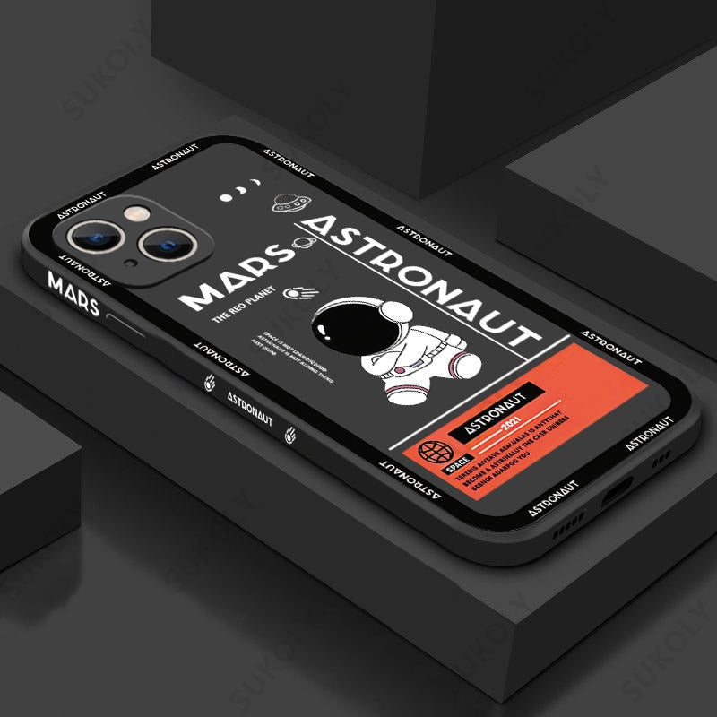 iPhone Case Astronaut Mars Phone Cover Space Jacket