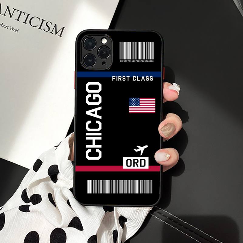 Europe City iPhone Case Travel Ticket Boarding Pass - Milano Barcelona Berlin Budapest Vienna