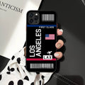 Europe City iPhone Case Travel Ticket Boarding Pass - Milano Barcelona Berlin Budapest Vienna