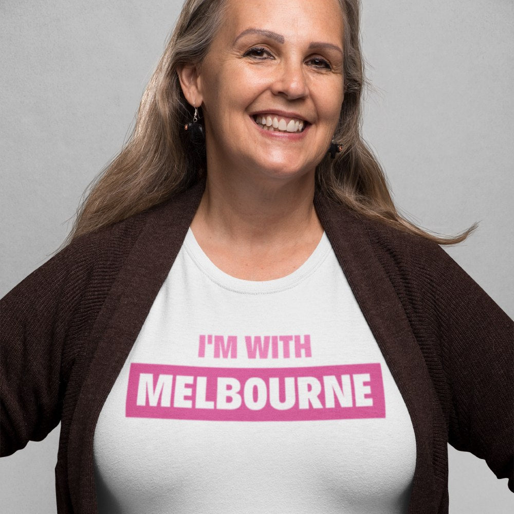 Women's T-shirt "I'm With Melbourne" Slogan
