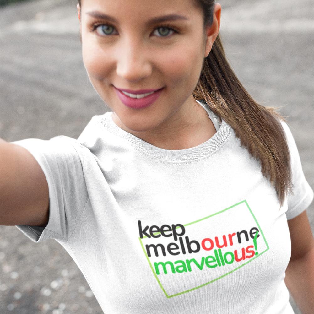 Melbourne City Famous Hoddle Grid CBD Brand Design Women's T-shirt