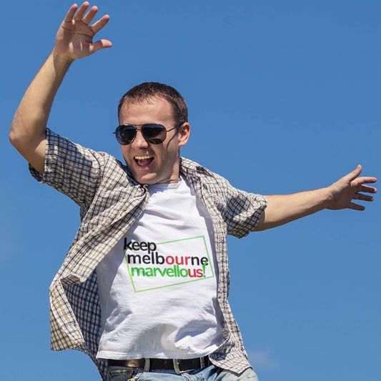 Men's T-shirt "Keep Melbourne Marvellous!" - Hoddle Grid Design Tee