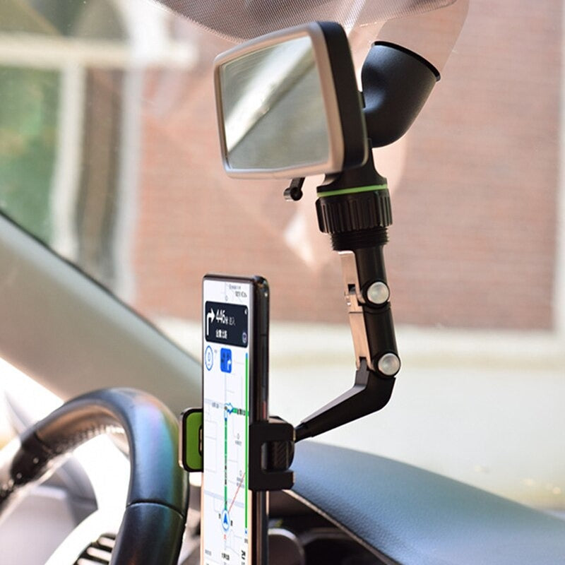 Car Phone Holder Rearview Mirror Mount Auto Cradle
