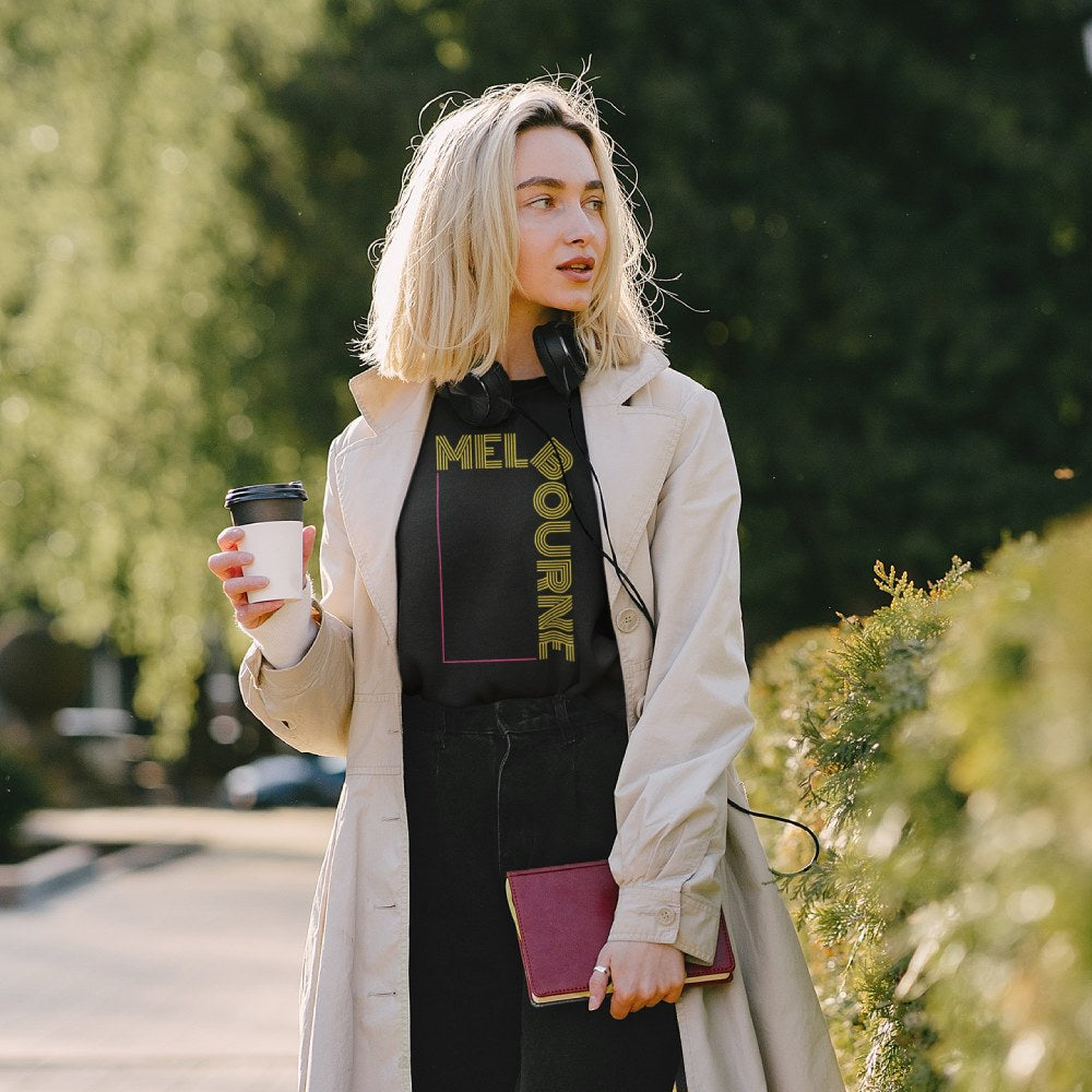 Pop Culture Melbourne T-Shirt - Art Deco Design Women's Tee