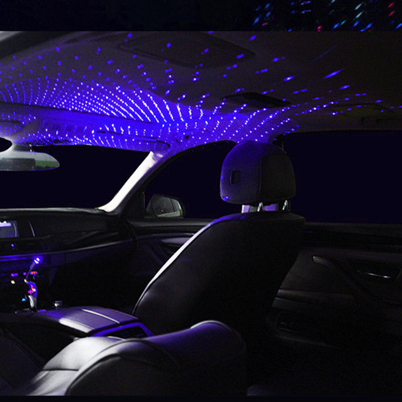 Car Ceiling Lights Projector Galaxy Starry Night LED USB Lighting
