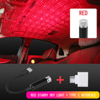 Car Ceiling Lights Projector Galaxy Starry Night LED USB Lighting