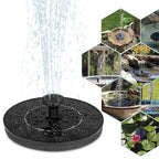 Solar Powered Floating Water Fountain 2.5W Bird Bath Garden Pond Decoration