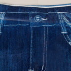 Faux Denim Stretchy Jeans Leggings Activewear Elastic Jeggings Workout Yoga Pants