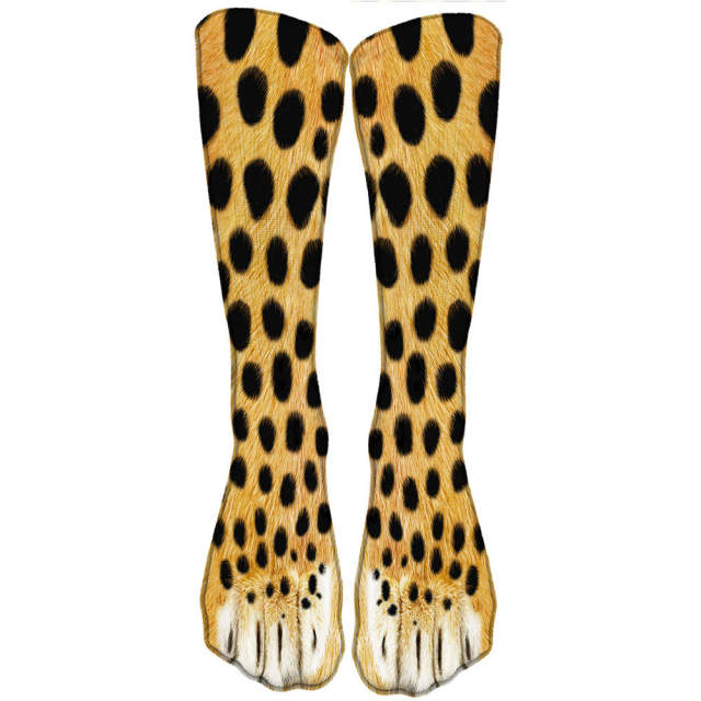 Fun Animal Print Socks High Ankle Cute Funny Jungle Patterns