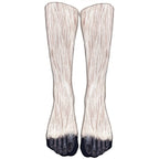 Fun Animal Print Socks High Ankle Cute Funny Jungle Patterns