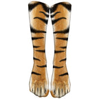 Fun Animal Print Socks High Ankle Cute Funny Jungle Patterns