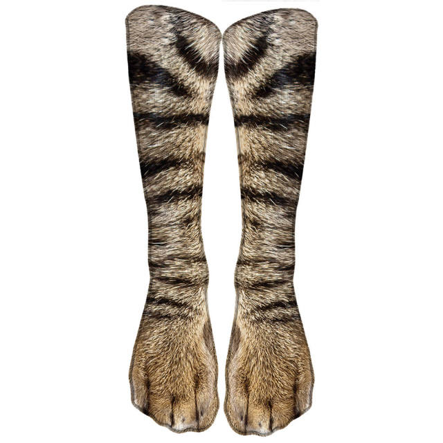 Fun Animal Print Socks High Ankle Cute Funny Jungle Patterns