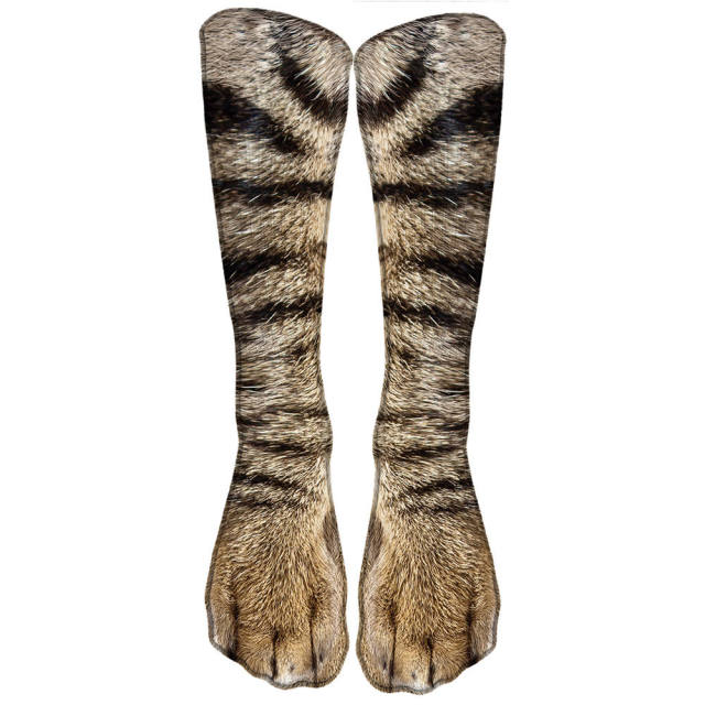 Fun Animal-Print Socks High-Ankle Cute Funny Jungle Animal Patterns