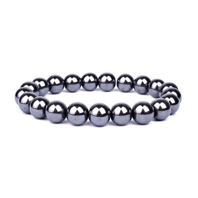 Good Luck Healing Energy Bracelet Tiger's Eye, Black Obsidian, Hematite Friendship Jewelry