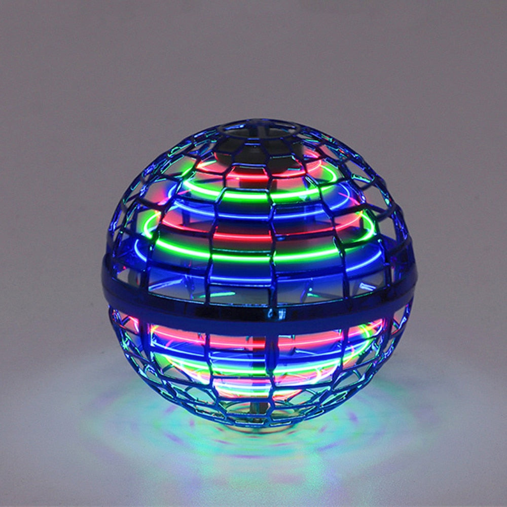 Hoverball Magic Flying Ball Spinning UFO Toy Throw & Return Glowing Orb Drone