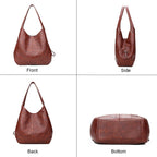 Large-Capacity Vintage Classic Shoulder Handbag