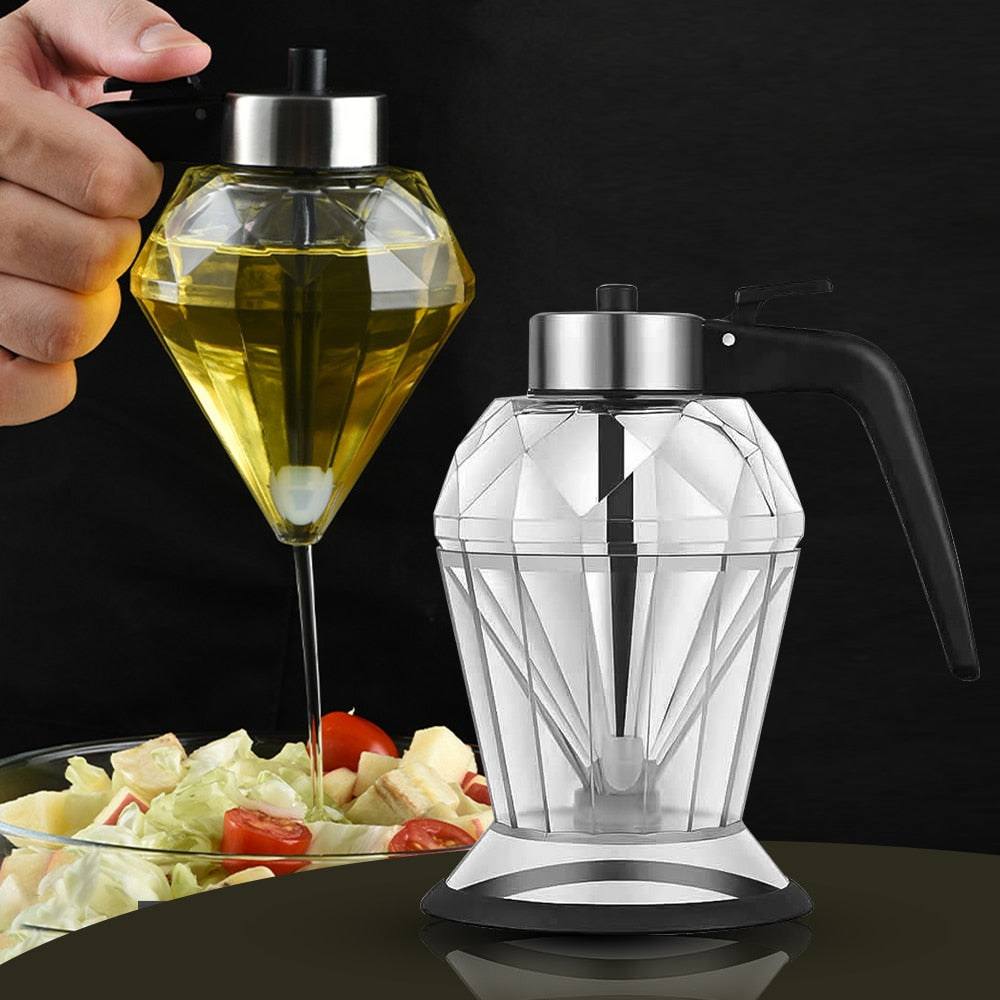 Cooking Honey Olive Oil Dispenser Glass Pancakes Maple Syrup Vinegar Sauce Pourer