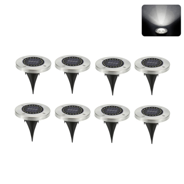 Solar Pathway Garden Lights LED Waterproof Outdoors Landscape Lighting