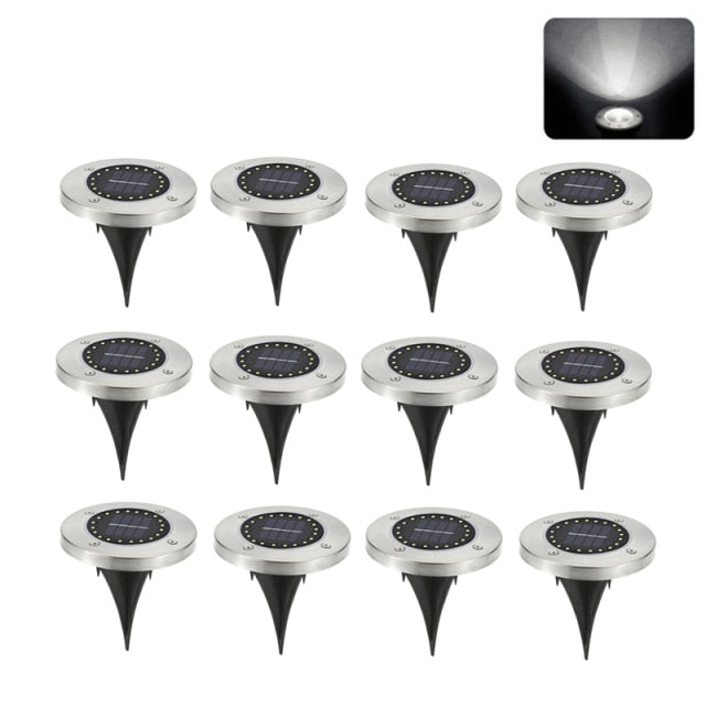 Solar Pathway Garden Lights LED Waterproof Outdoors Landscape Lighting