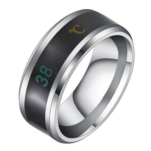 Smart Stainless Steel Temperature Ring - Mood Changes Colour Thermometer