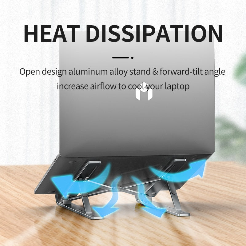 Portable Laptop Stand Ergonomic Notebook Holder Collapsible Adjustable