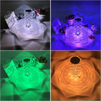 Rose Diamond Desk Table Bedroom Crystal Lamp 16 Colors Touch LED
