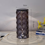 Rose Diamond Desk Table Bedroom Crystal Lamp 16 Colors Touch LED