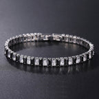Luxury Tennis Bracelet CZ Diamonds Single Row Jewelry